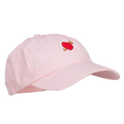 Heart with Arrow Embroidered Low Cap