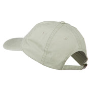 Rhode Island State Map Embroidered Washed Cotton Cap