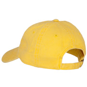 Brazil Flag Map Embroidered Washed Cotton Twill Cap