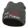 Dear Santa I was Framed Embroidered Beanie