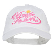 Bride To Be Embroidered Washed Ball Cap