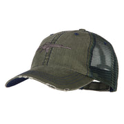 CAR-15 Rifle Embroidered Low Profile Mesh Cap