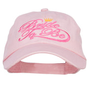 Bride To Be Embroidered Washed Ball Cap