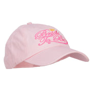 Bride To Be Embroidered Washed Ball Cap