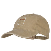 Arizona with Map Outline Embroidered Washed Cotton Twill Cap