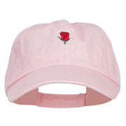 Mini Rose Embroidered Low Cap