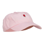 Mini Rose Embroidered Low Cap