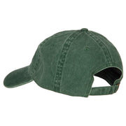 Brazil Flag Map Embroidered Washed Cotton Twill Cap