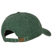 Brazil Flag Map Embroidered Washed Cotton Twill Cap