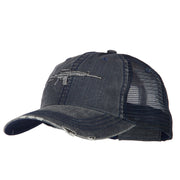 CAR-15 Rifle Embroidered Low Profile Mesh Cap