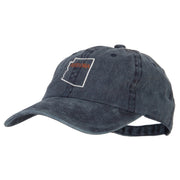 Arizona with Map Outline Embroidered Washed Cotton Twill Cap