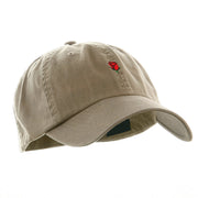 Mini Rose Embroidered Low Cap