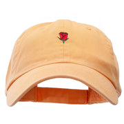 Mini Rose Embroidered Low Cap