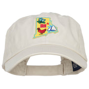 USA State Rhode Island Patched Low Profile Cap