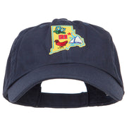 USA State Rhode Island Patched Low Profile Cap