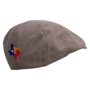 Texas Golf Club Embroidered Men's Linen Summer Ivy Cap - Charcoal OSFM