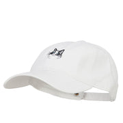 Ragdoll Cat Head Embroidered Washed Cotton Twill Cap