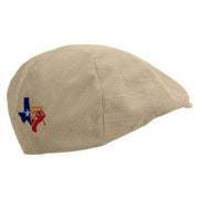 Texas Golf Club Embroidered Men's Linen Summer Ivy Cap - Khaki OSFM