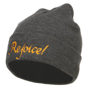 Rejoice Embroidered Long Beanie