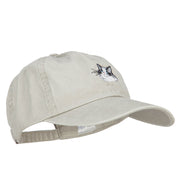 Ragdoll Cat Head Embroidered Washed Cotton Twill Cap