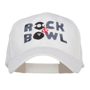 Rock and Bowl Embroidered Organic Cotton Cap