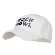 Rock and Bowl Embroidered Organic Cotton Cap