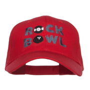 Rock and Bowl Embroidered Organic Cotton Cap