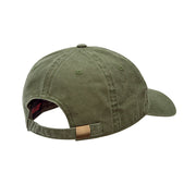 Rosy Rose Embroidered Washed Solid Pigment Dyed Cotton Twill Brass Buckle Cap