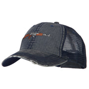 AK-47 Rifle Embroidered Low Profile Mesh Cap