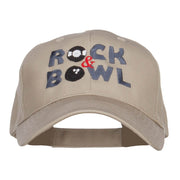 Rock and Bowl Embroidered Organic Cotton Cap