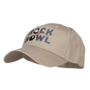 Rock and Bowl Embroidered Organic Cotton Cap