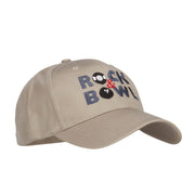 Rock and Bowl Embroidered Organic Cotton Cap