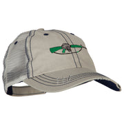 M-16 Rifle Embroidered Low Profile Mesh Cap