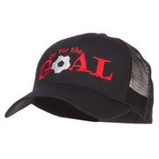 Go For Goal Embroidered Trucker Cap