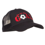 Go For Goal Embroidered Trucker Cap