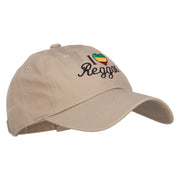 I Love Reggae Embroidered Unstructured Cap