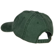 Ireland Shamrock Embroidered Washed Buckled Cap