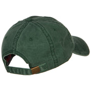 Ireland Shamrock Embroidered Washed Buckled Cap