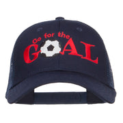 Go For Goal Embroidered Trucker Cap