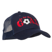 Go For Goal Embroidered Trucker Cap