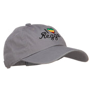 I Love Reggae Embroidered Unstructured Cap