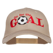 Go For Goal Embroidered Trucker Cap