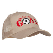 Go For Goal Embroidered Trucker Cap