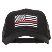 Thin Red Line USA Flag Patched Mesh Cap