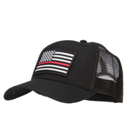 Thin Red Line USA Flag Patched Mesh Cap