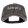 Hangry Embroidered Washed Cap