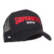 Superhero Dad Letters Embroidered Trucker Cap