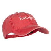 Hangry Embroidered Washed Cap