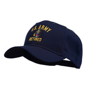 US Army Retired Military Embroidered Cap