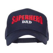 Superhero Dad Letters Embroidered Trucker Cap